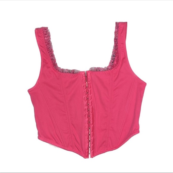 Altar’d State Clara Corset Top in Pink, size small - Picture 2 of 7
